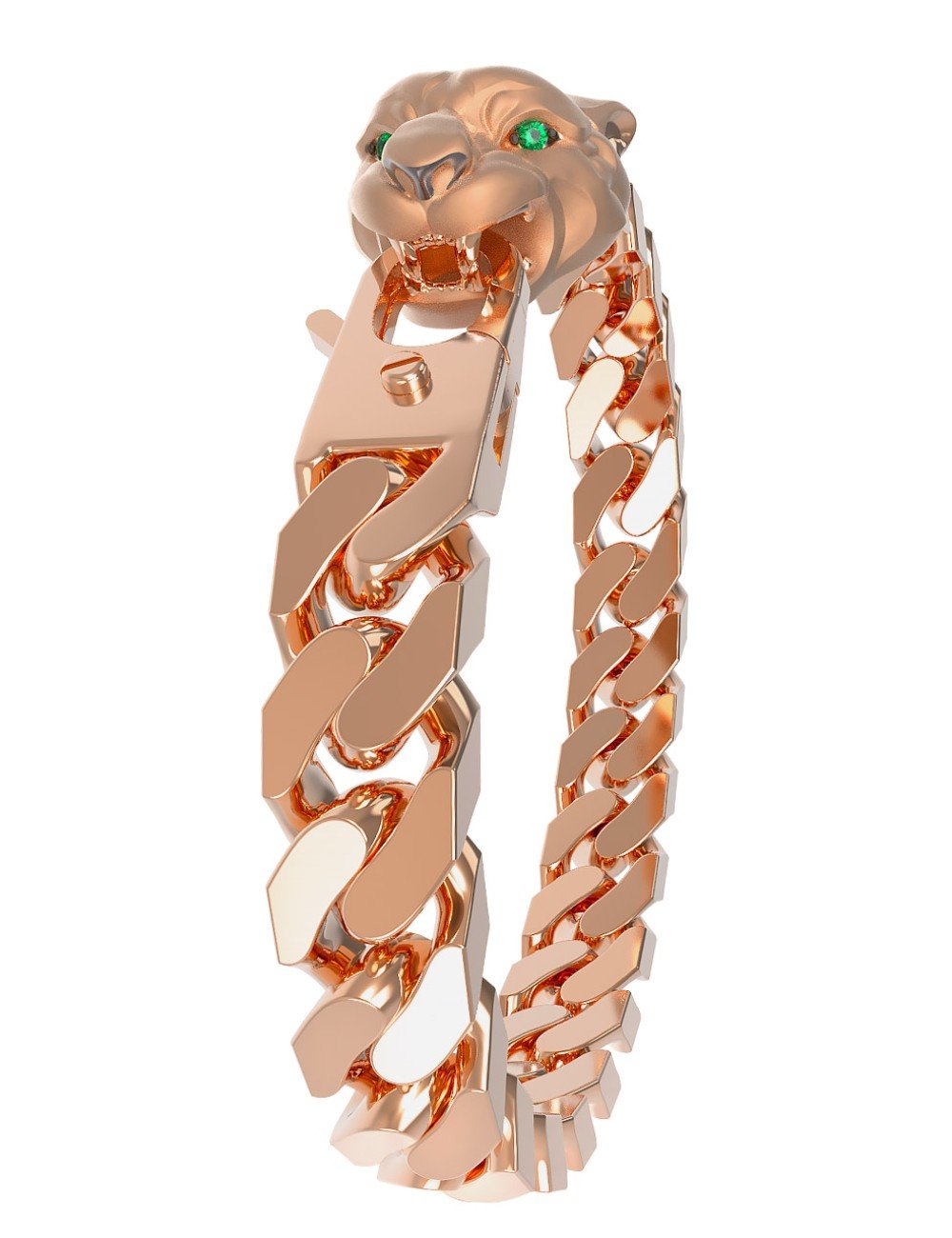 Браслет из золота c бриллиантами и изумрудом