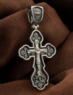 Крест из белого золота