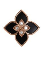 Кольцо из золота c бриллиантами и ониксом