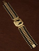 Браслет из лимонного золота c ониксом