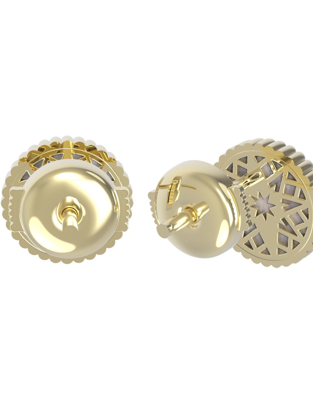 Серьги из лимонного золота