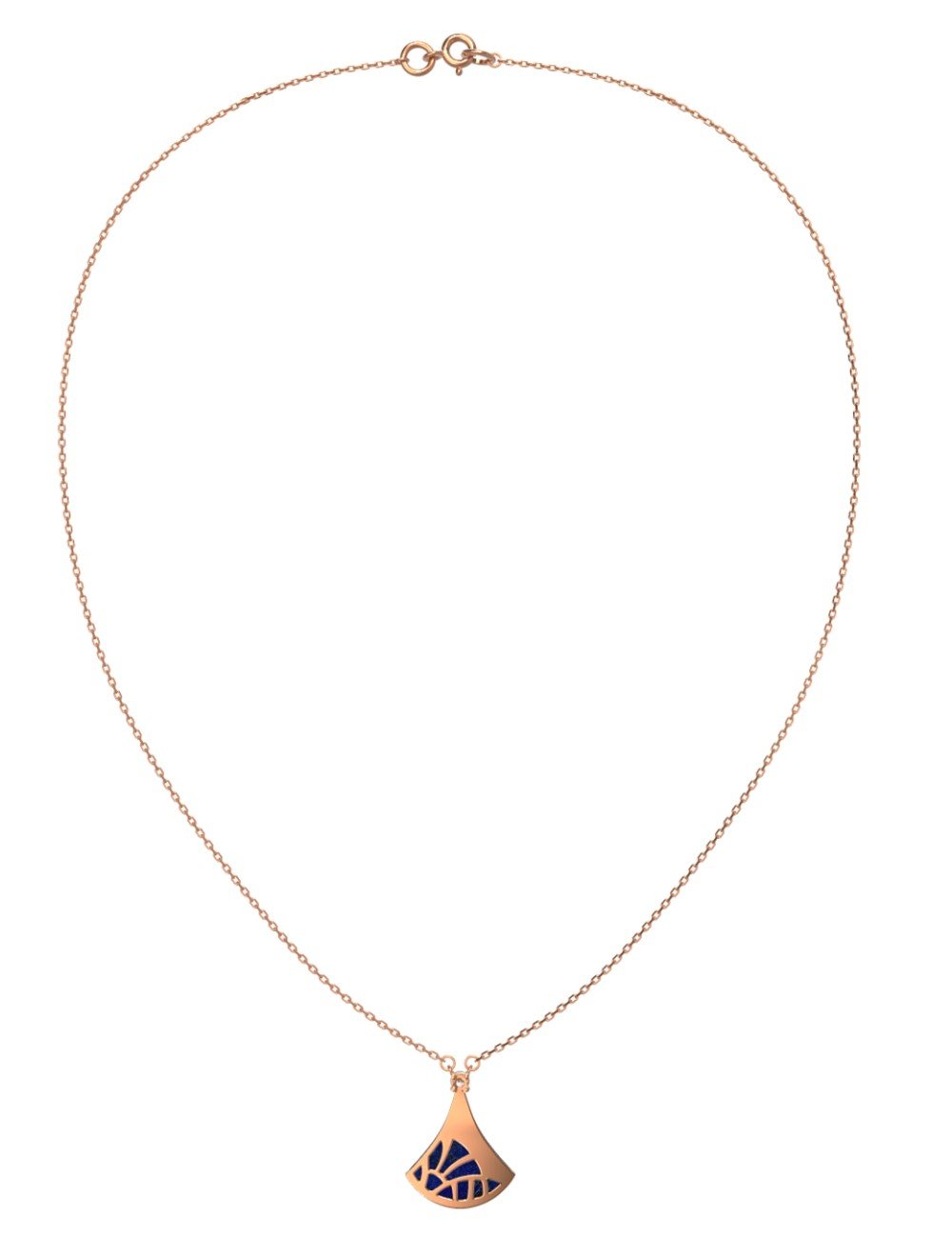 Колье из золота c бриллиантами и лазуритом