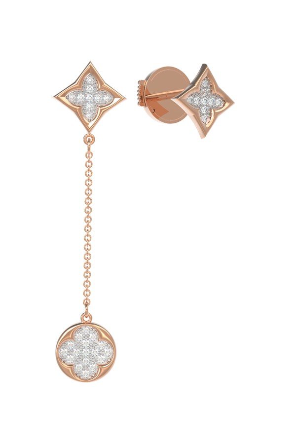 Серьги из золота c бриллиантами