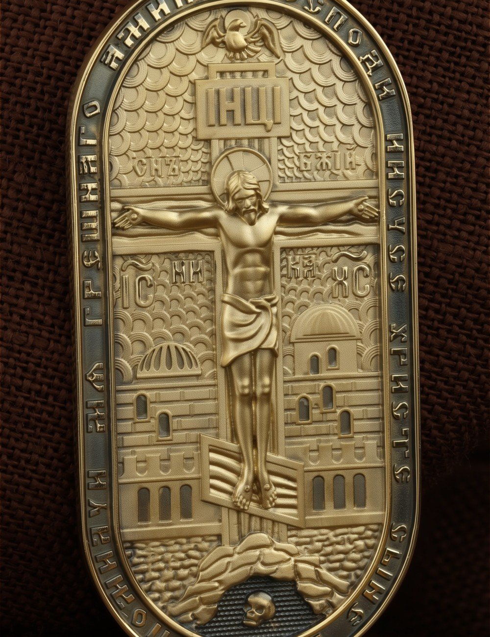 Образок из лимонного золота