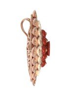 Подвеска из золота c агатом и перламутром