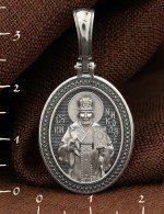 Образок из белого золота