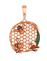 Подвеска из золота c фианитом