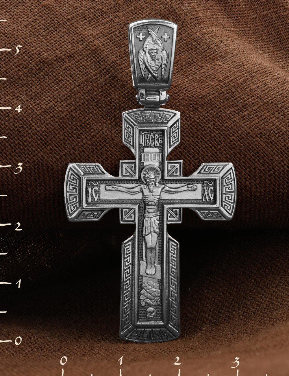 Крест из белого золота