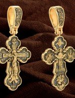 Крест из лимонного золота