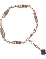 Браслет из золота c лазуритом и перламутром