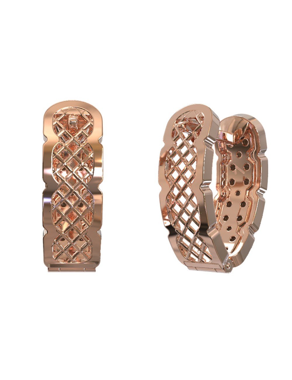 Серьги из золота c бриллиантами