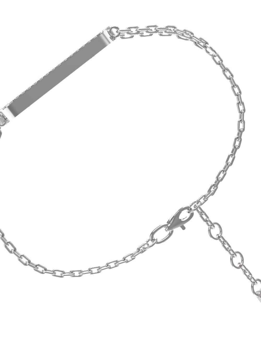 Браслет из белого золота c бриллиантами