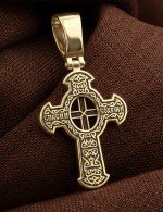 Крест из лимонного золота