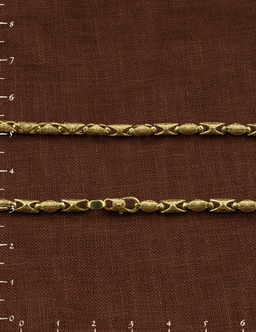 Цепь из лимонного золота