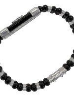 Браслет из белого золота c бриллиантами и ониксом