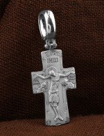 Крест из белого золота