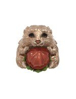 Кольцо из золота c эмалью