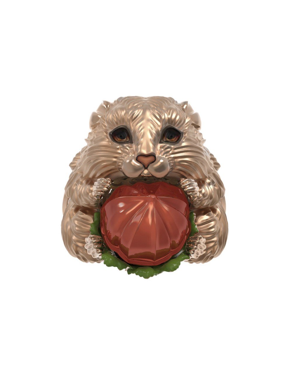 Кольцо из золота c эмалью