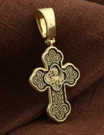 Крест из лимонного золота