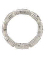 Кольцо из белого золота c бриллиантами, лазуритом и перламутром