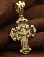 Крест из лимонного золота