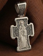Крест из белого золота