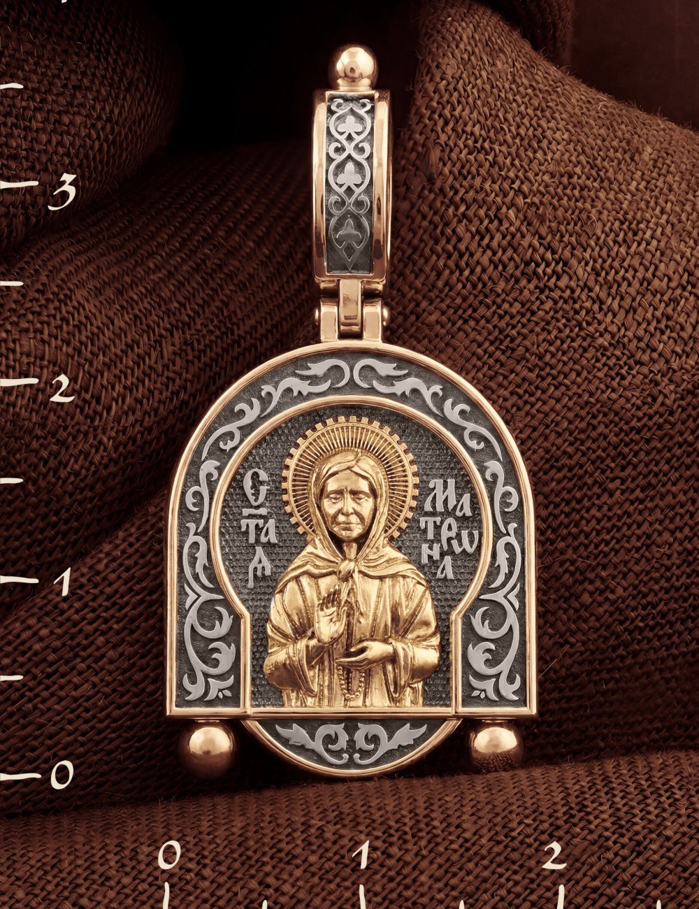 Образок из золота 585 пробы