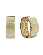 Серьги из лимонного золота c бриллиантами