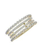 Кольцо из лимонного золота c бриллиантами