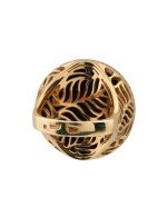 Кольцо из золота c эбеновым деревом