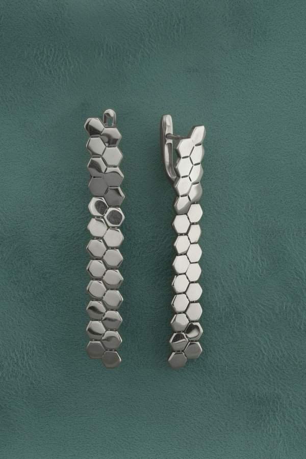 Серьги из белого золота