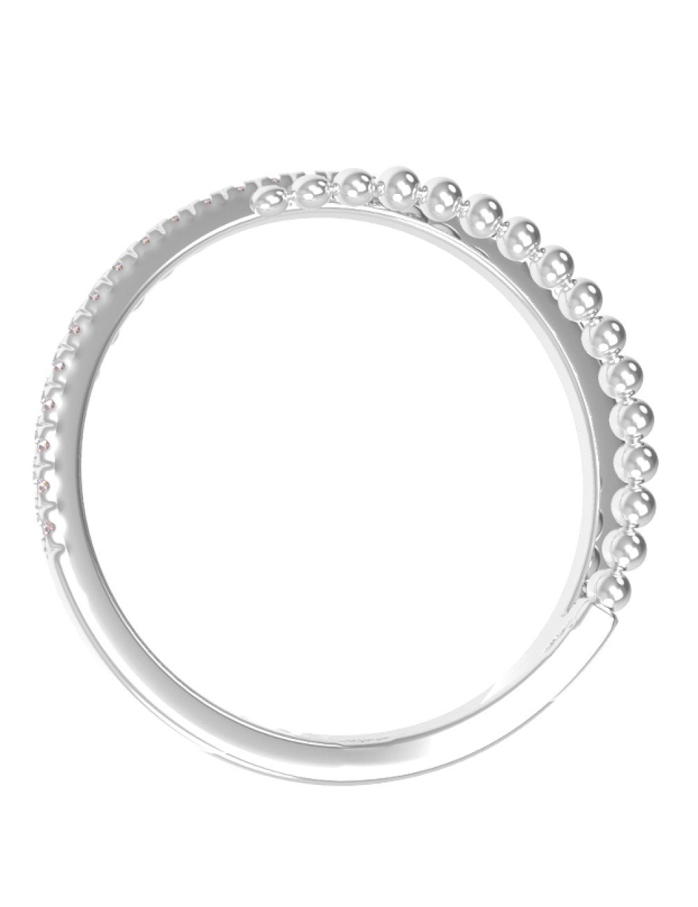 Кольцо из белого золота c бриллиантами