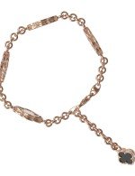 Браслет из золота c ониксом и перламутром