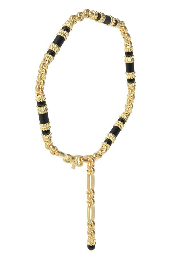 Браслет из лимонного золота c ониксом