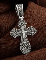 Крест из белого золота