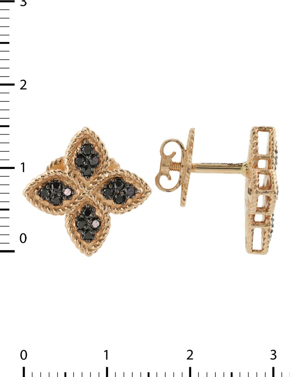 Серьги из золота c бриллиантами