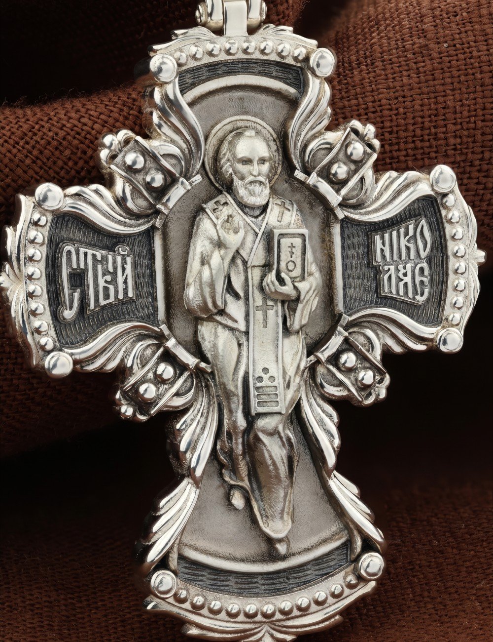 Крест из серебра 925 пробы