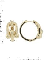 Серьги из лимонного золота