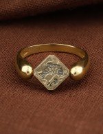 Кольцо из лимонного золота