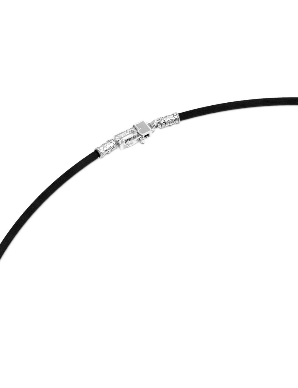 Шнурок шёлковый из белого золота c шёлковым шнурком