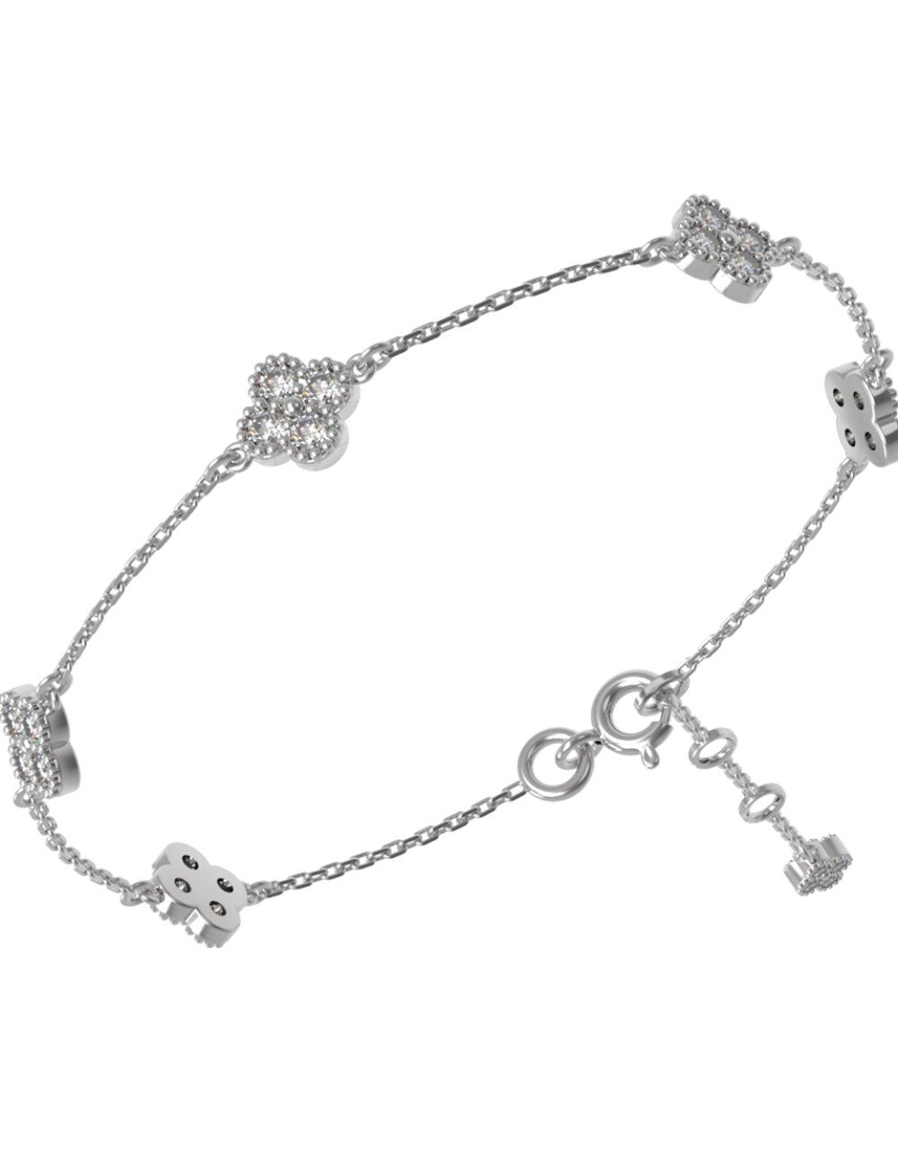 Браслет из белого золота c бриллиантами