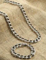 Браслет из серебра c рубином