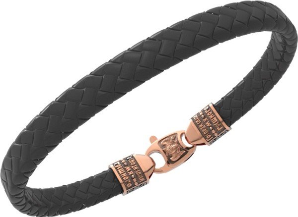 Браслет из золота c шнурком