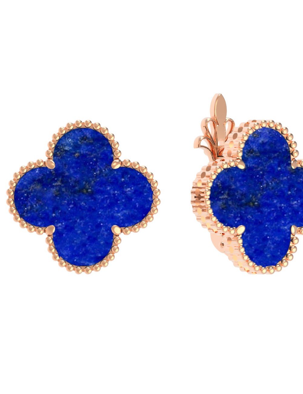 Серьги из золота c лазуритом