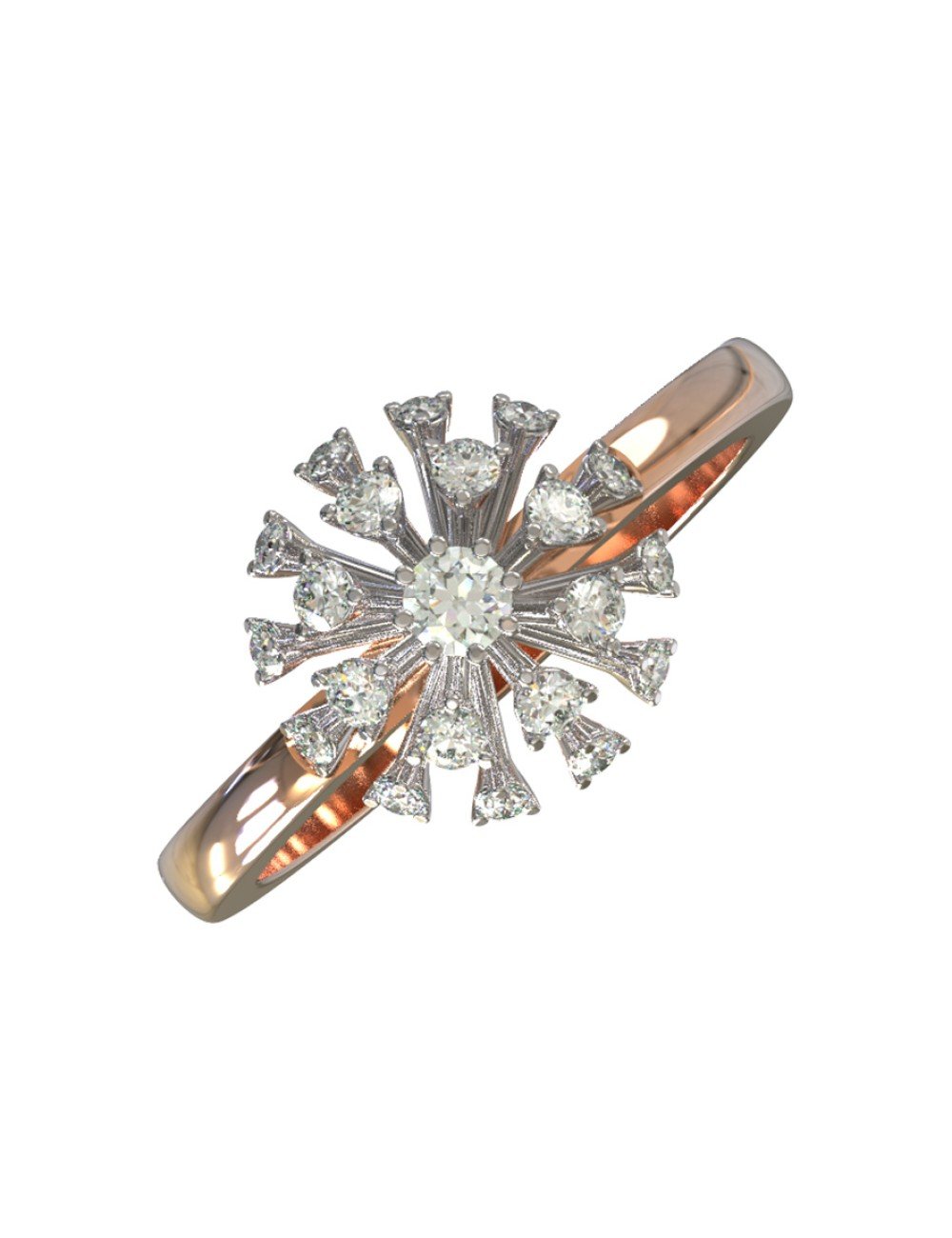 Кольцо из золота c бриллиантами