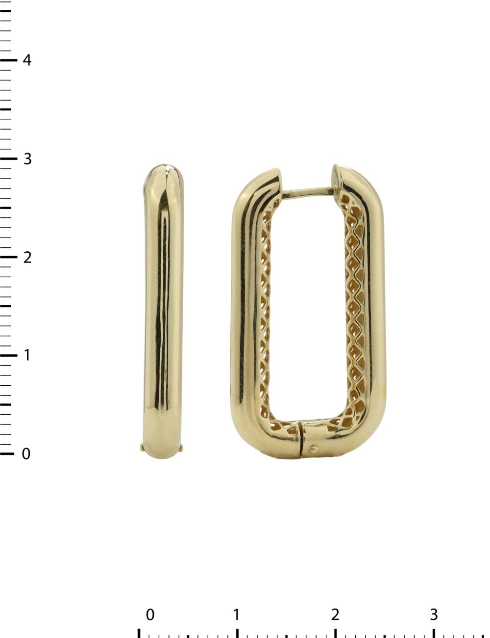 Серьги из лимонного золота