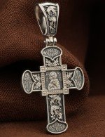 Крест из белого золота