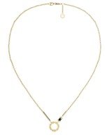 Колье из лимонного золота c бриллиантами и ониксом