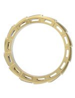 Кольцо из лимонного золота c малахитом