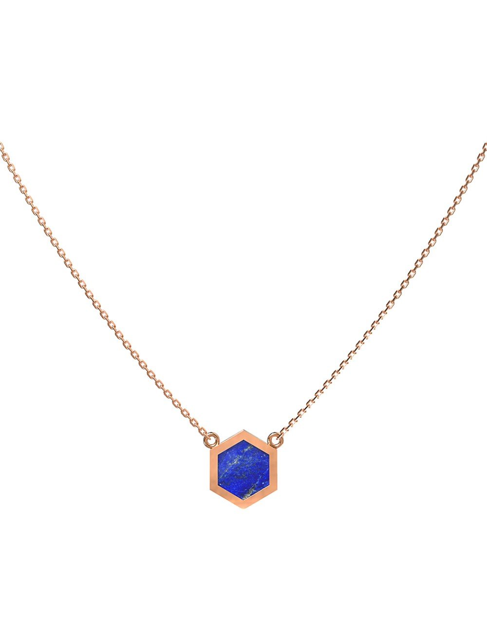 Колье из золота c лазуритом